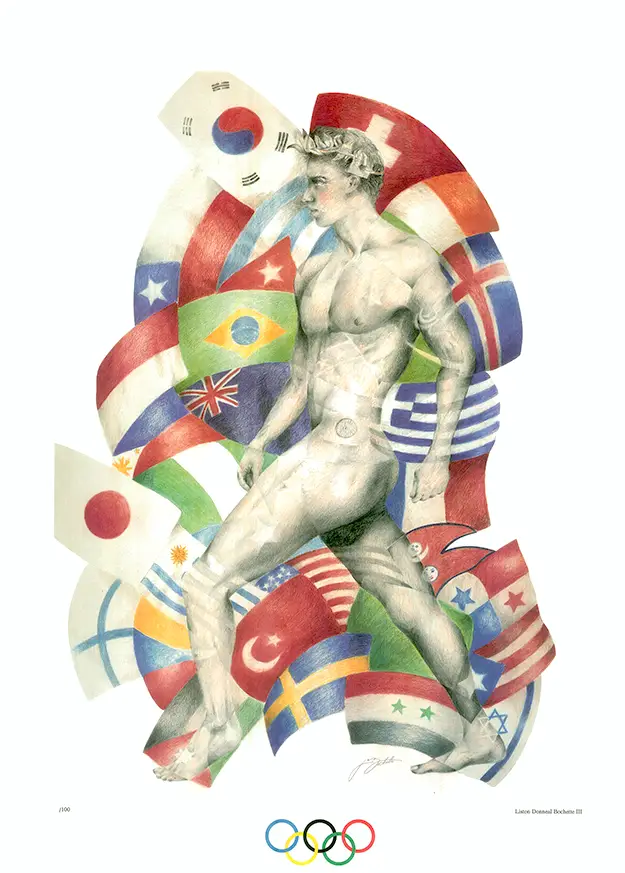 Parade Of Nations Liston Bochette Olympian Secretary General of the World Olympian Association www.NURO.is Olympic Artist